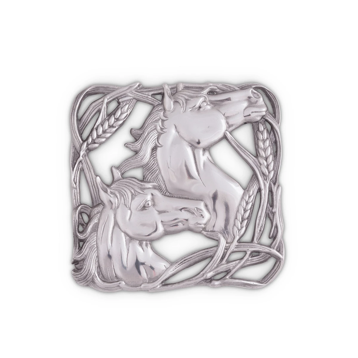 Arthur Court Equestrian Trivet - Horse With Wheat 3 Arthur Court Equestrian Trivet - Horse With Wheat
