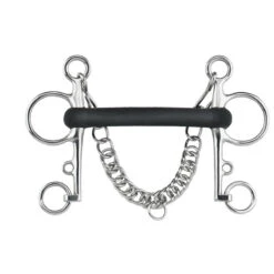 Herm Sprenger Hard Rubber Mullen Mouth Pelham Bit - 7cm Cheek