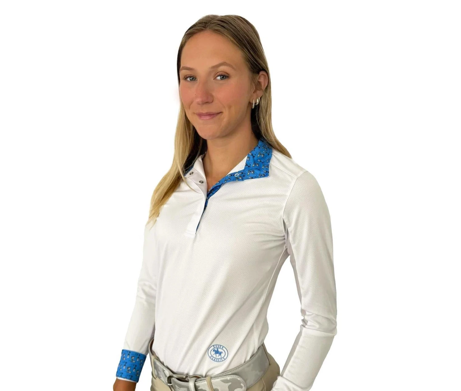 Essex Classics Ladies Cock-a-Doodle-Do Talent Yarn Straight Collar Show Shirt 3 Essex Classics Ladies Cock-a-Doodle-Do Talent Yarn Straight Collar Show Shirt