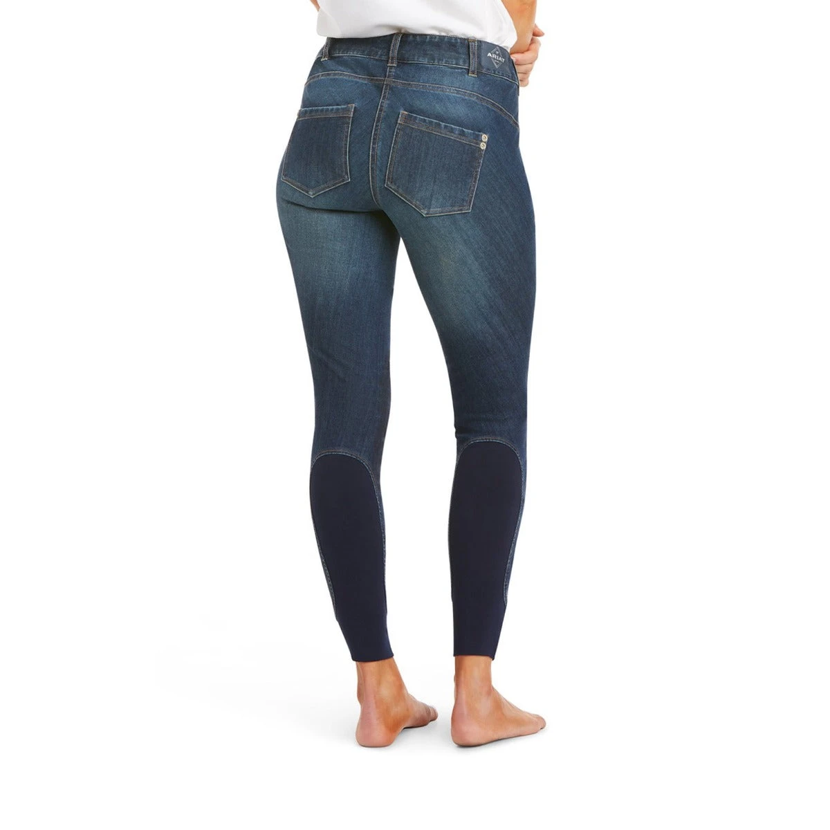 Ariat Women's Halo Denim Knee Patch Breech - Sale 4 Ariat Women's Halo Denim Knee Patch Breech - Sale - Image 2