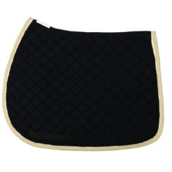 TuffRider Basic All Purpose Pad With Trim And Piping 33 TuffRider Basic All Purpose Pad With Trim And Piping -Farm House Tack Store 100558 JPC TuffRider.Basic .AllPurpose.Saddle.Pad .Trim Piping Black.LightTan.Cream