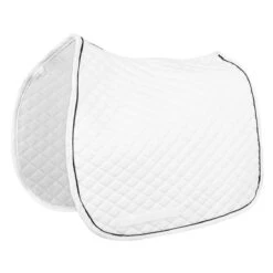 TuffRider Basic All Purpose Pad With Trim And Piping 29 TuffRider Basic All Purpose Pad With Trim And Piping -Farm House Tack Store 100558 JPC TuffRider.Basic .AllPurpose.Saddle.Pad .Trim Piping White.White .Black Front