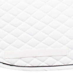 TuffRider Basic All Purpose Pad With Trim And Piping 30 TuffRider Basic All Purpose Pad With Trim And Piping -Farm House Tack Store 100558 JPC TuffRider.Basic .AllPurpose.Saddle.Pad .Trim Piping White.White .Black GirthStrap