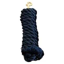 Cotton Lead Rope -Farm House Tack Store 10186 Jacks Cotton.Lead .Rope Navy