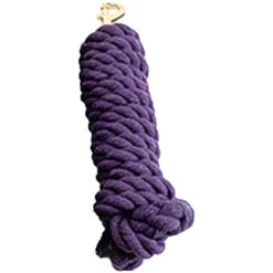 Cotton Lead Rope -Farm House Tack Store 10186 Jacks Cotton.Lead .Rope Purple