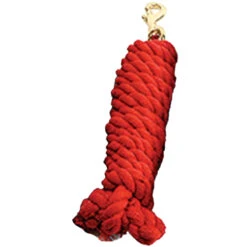 Cotton Lead Rope -Farm House Tack Store 10186 Jacks Cotton.Lead .Rope Red