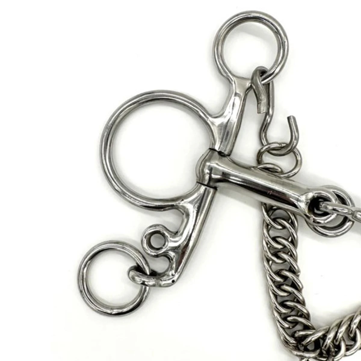 AJR Optimum Control Dog Bone Smooth Locking Pelham Bit 4 AJR Optimum Control Dog Bone Smooth Locking Pelham Bit - Image 2