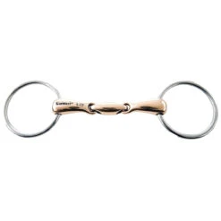 Weatherbeeta JP Korsteel Copper Mouth Oval Link Loose Ring Snaffle Bit