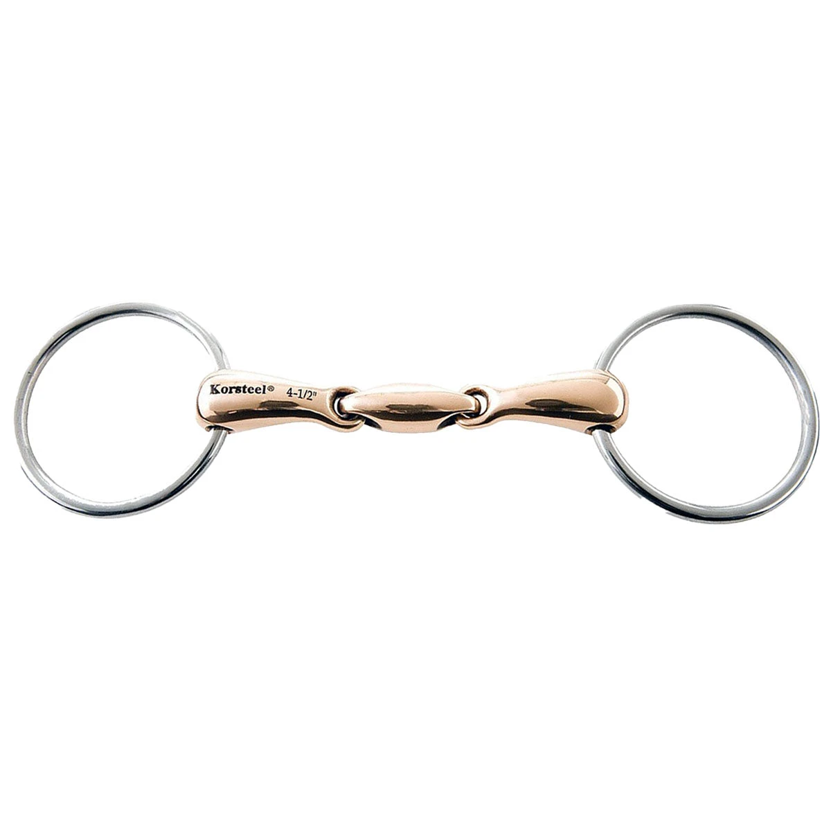Weatherbeeta JP Korsteel Copper Mouth Oval Link Loose Ring Snaffle Bit 3 Weatherbeeta JP Korsteel Copper Mouth Oval Link Loose Ring Snaffle Bit