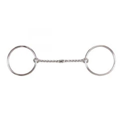 Weatherbeeta Korsteel Stainless Steel Twisted Wire Loose Ring Snaffle Bit