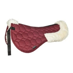 Equiline Cloud Synthetic Sheepskin Half Pad -Farm House Tack Store 181B11243 Equiline Cloud.Synthetic.Sheepskin.Half .Pad Bordeaux