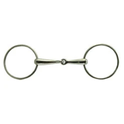 Coronet Loose Ring Solid Mouth Race Snaffle Bit