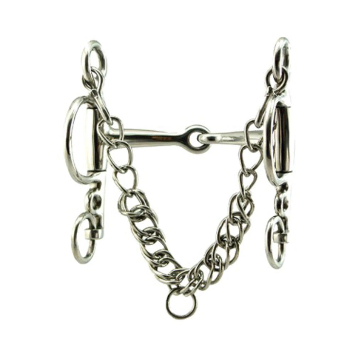 Coronet Jointed Eggbutt Pelham Bit 3 Coronet Jointed Eggbutt Pelham Bit