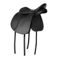 HDR Vegan-X Dressage Saddle 9 HDR Vegan-X Dressage Saddle -Farm House Tack Store 24173 JPC Vegan.X.Dressage.Saddle Black Back