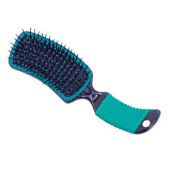 Curved Mane Brush -Farm House Tack Store 246074 Partrade.Curved.Mane .Brush Teal