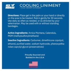 Ice Horse Cooling Liniment And Cold Therapy Extender 7 Ice Horse Cooling Liniment And Cold Therapy Extender -Farm House Tack Store 291094758e16070c98674c752c20c9a7