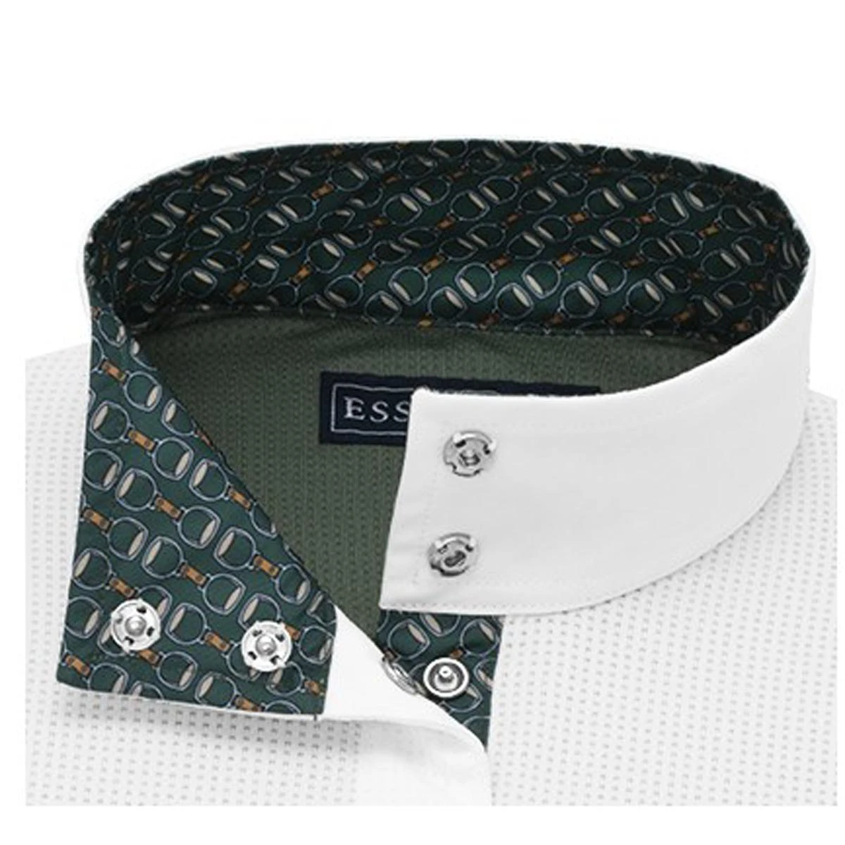 Essex Classics Ladies "Stirrups Green" Luna Performance Long Sleeve Show Shirt 7 Essex Classics Ladies "Stirrups Green" Luna Performance Long Sleeve Show Shirt - Image 5