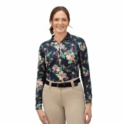 Kastel Long Sleeve Lush Garden 1/4 Zip Shirt -Farm House Tack Store 32331332 c64e 4d64 b464 5c9122c3aa5f