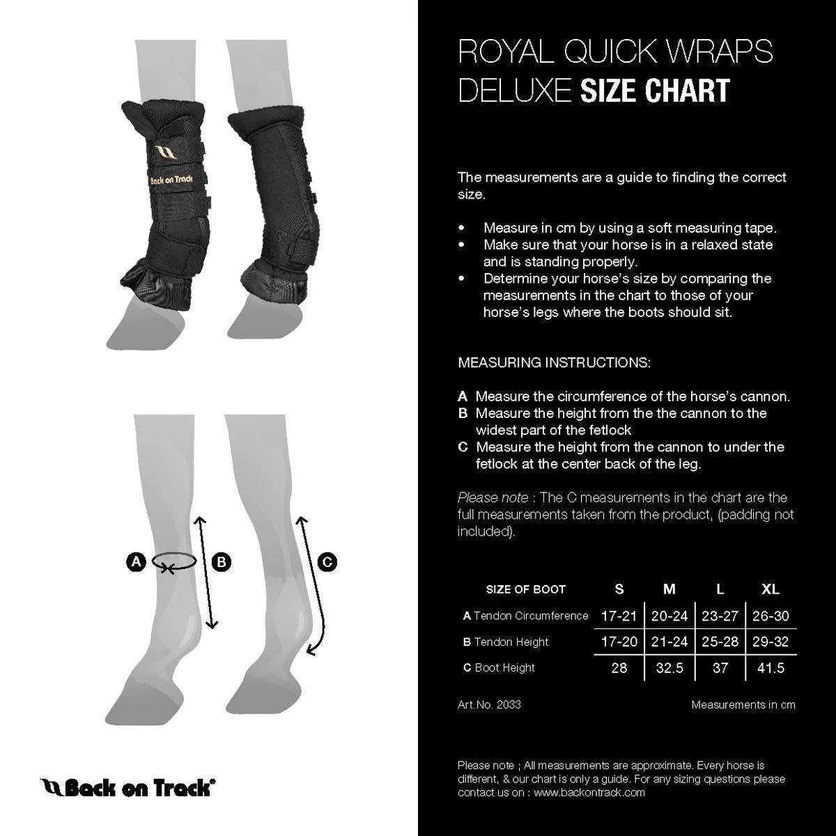 Back On Track Royal Quick Wraps Deluxe 6 Back On Track Royal Quick Wraps Deluxe - Image 4