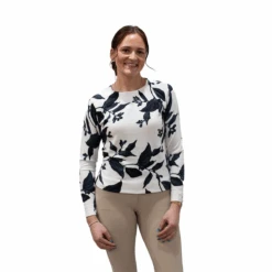 Kastel Long Sleeve Lithograph Leaf Crewneck Sweater -Farm House Tack Store 38986a7d 63e2 4dcb 937a 22026f625ee8