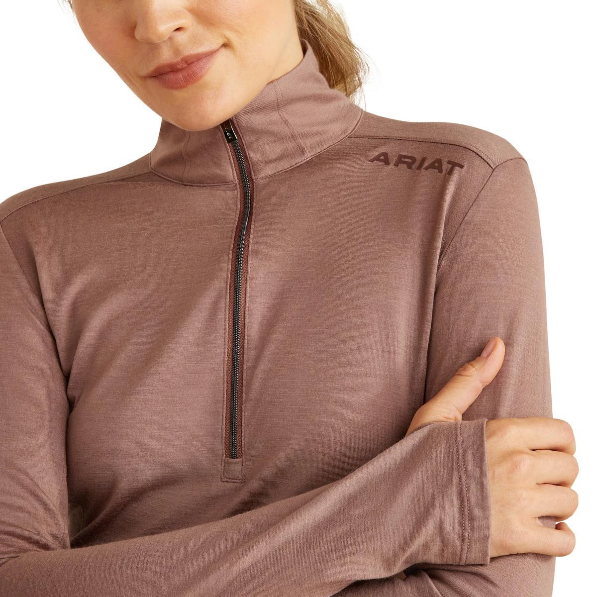 Ariat Women's Cheviot 1/4 Zip Baselayer- Sale 7 Ariat Women's Cheviot 1/4 Zip Baselayer- Sale - Image 5