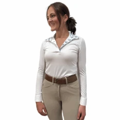 Essex Classics Ladies Tryon Talent Yarn Wrap Collar Long Sleeve Show Shirt -Farm House Tack Store 3abc4e65 09d1 4a99 b8b2 40aa4d49c645