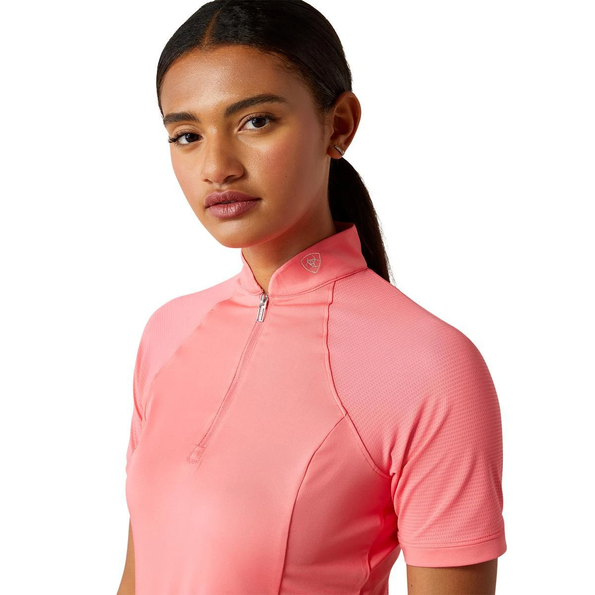 Ariat Women's Soquel 1/4 Zip Short Sleeve Baselayer - Sale 4 Ariat Women's Soquel 1/4 Zip Short Sleeve Baselayer - Sale - Image 2
