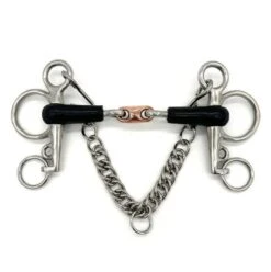 AJR Rubber Copper French Link Baby Pelham Bit