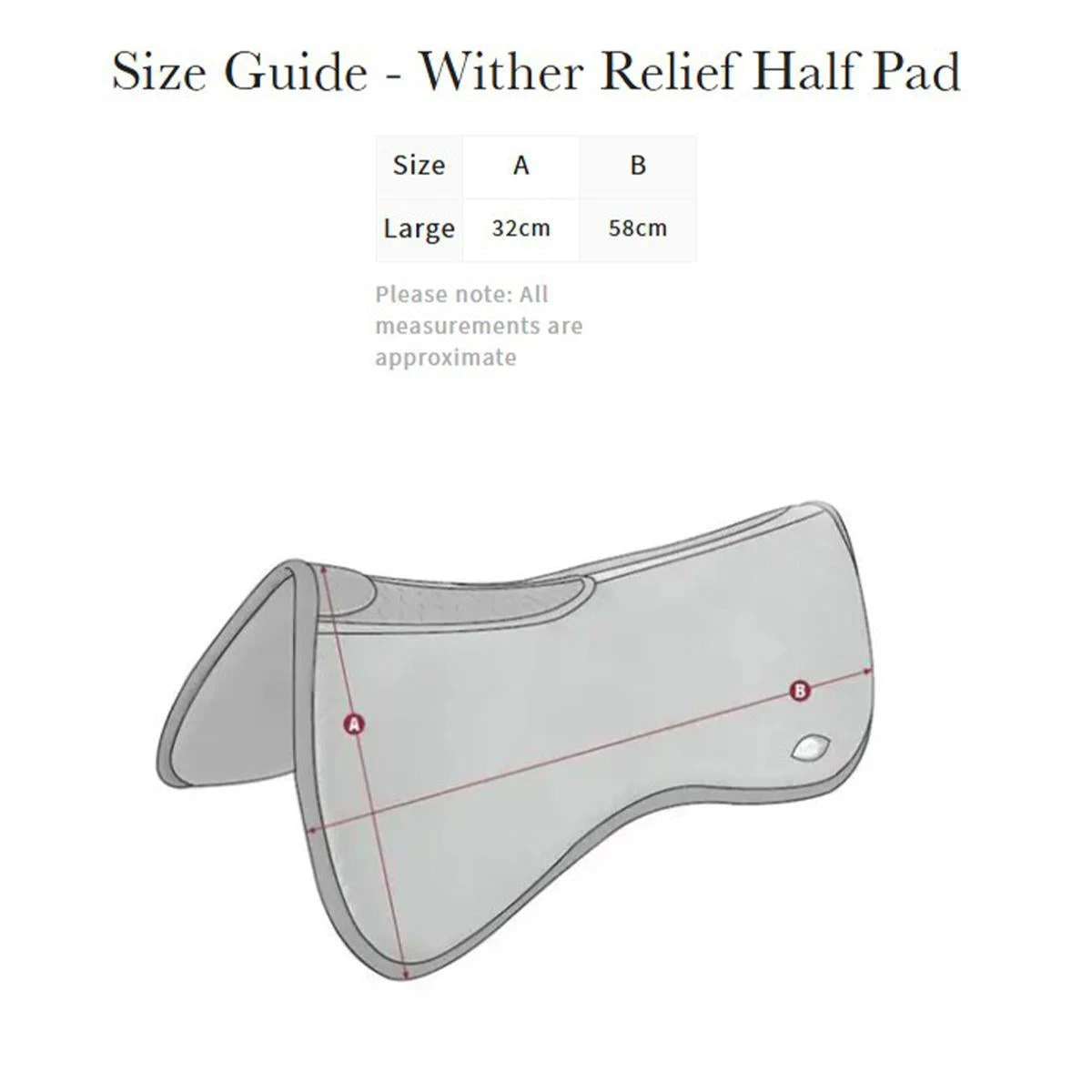 LeMieux Wither Relief Memory Foam Half Pad 5 LeMieux Wither Relief Memory Foam Half Pad - Image 3