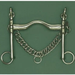 AlBaCon German Silver Weymouth Wide Port Bit W-Chain 17MM Mouth