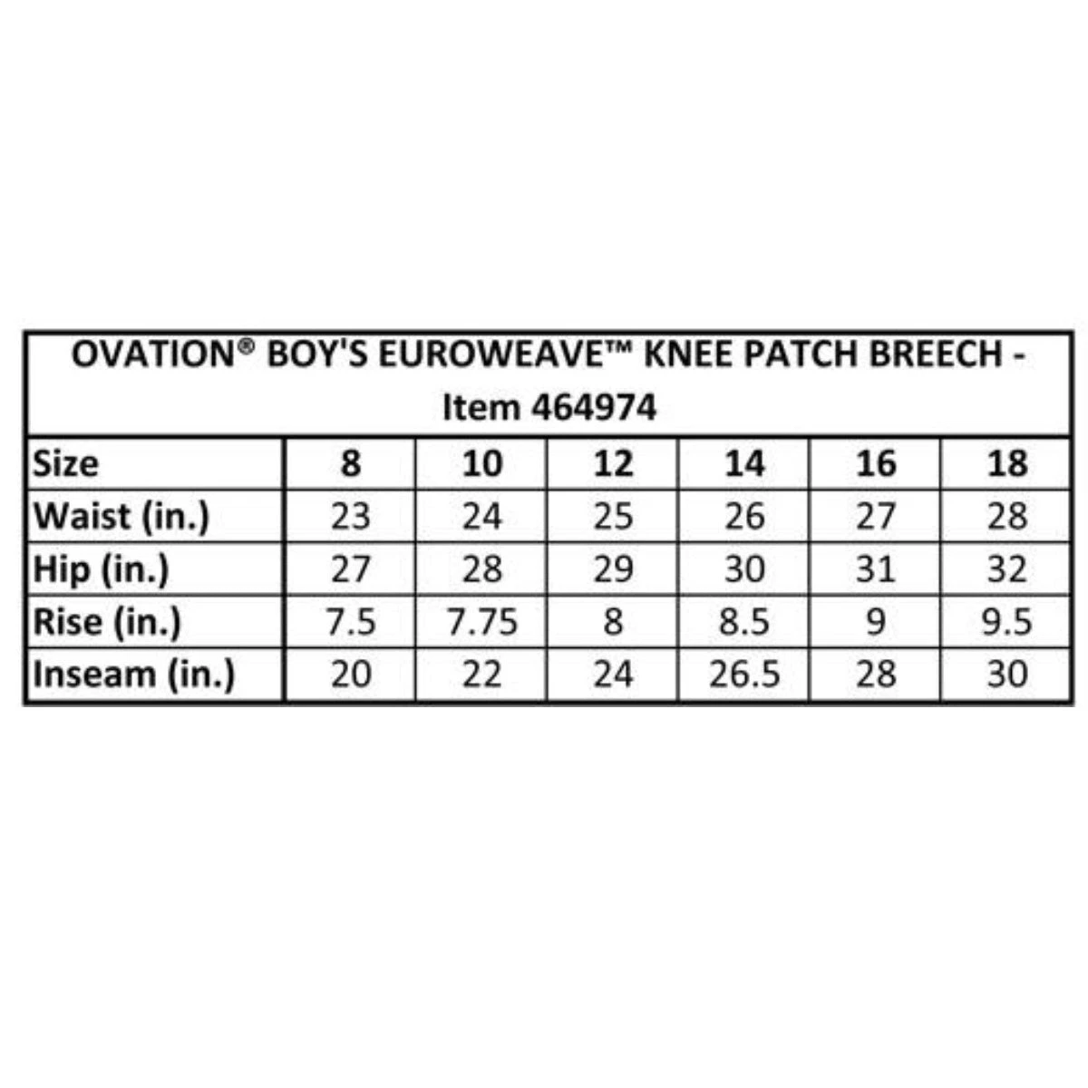 Ovation Boy's EuroWeave 4-Pocket Knee Grip Breeches 4 Ovation Boy's EuroWeave 4-Pocket Knee Grip Breeches - Image 2