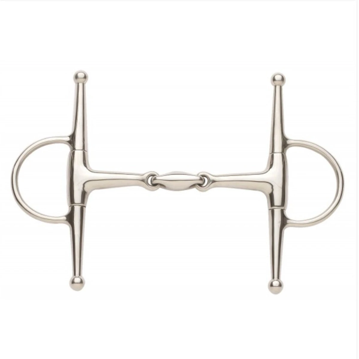 Ovation Elite Solid Stainless Steel Full Cheek Snaffle Bit 2 Ovation Elite Solid Stainless Steel Full Cheek Snaffle Bit