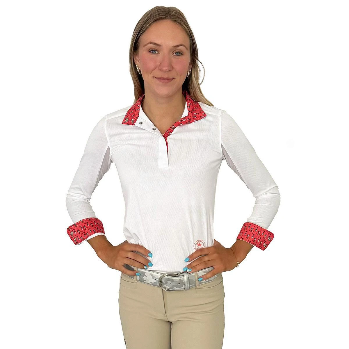 Essex Classics Ladies Cock-a-Doodle-Do Talent Yarn Straight Collar Show Shirt 6 Essex Classics Ladies Cock-a-Doodle-Do Talent Yarn Straight Collar Show Shirt - Image 4