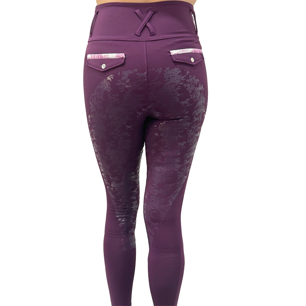 Dapplebay Equestrian Toile Essential Full Grip Tights 4 Dapplebay Equestrian Toile Essential Full Grip Tights - Image 2