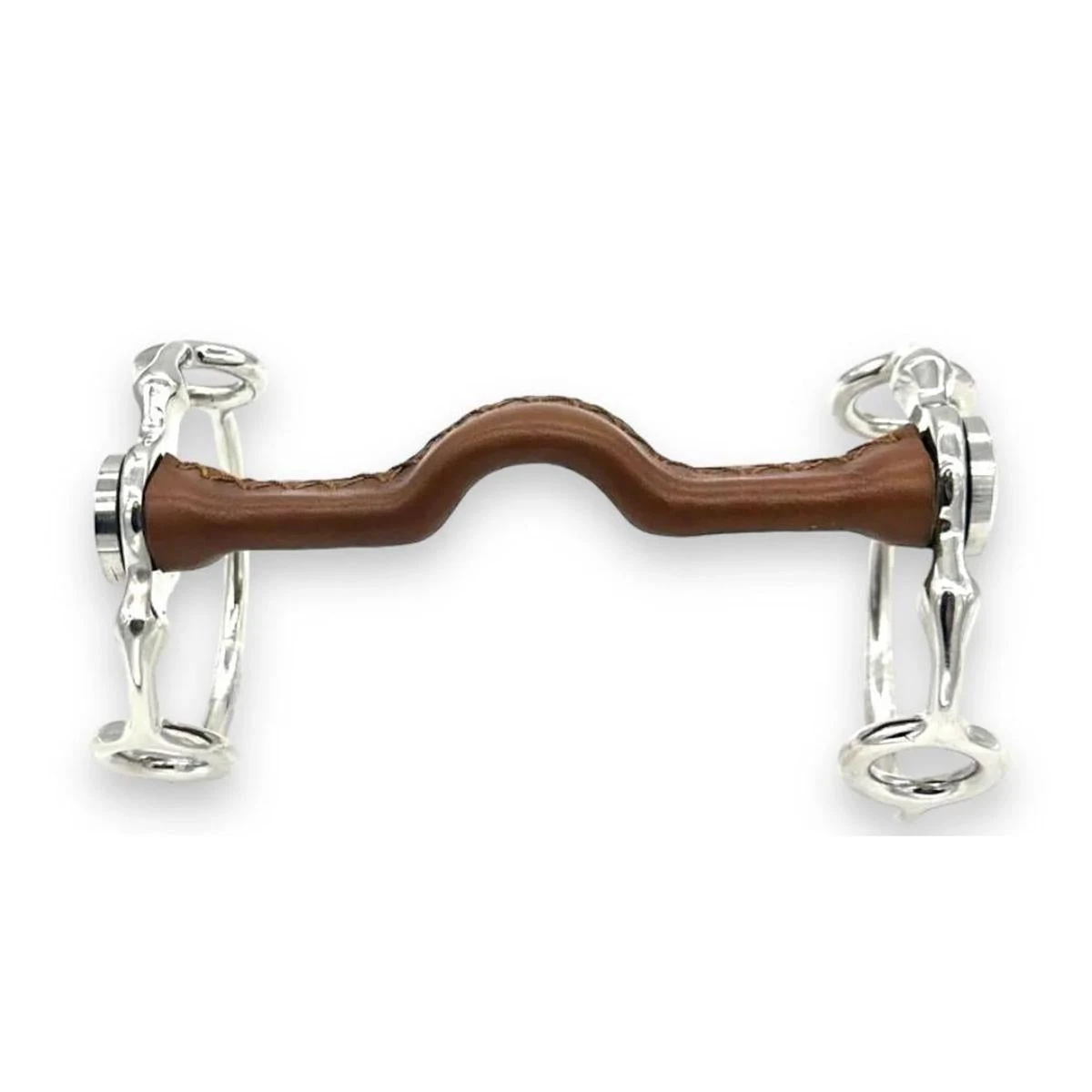 AJR Leather Covered Sam Marsh D-Gag Bit 3 AJR Leather Covered Sam Marsh D-Gag Bit