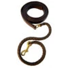 Walsh Leather Covered Chain Lead 2 Walsh Leather Covered Chain Lead -Farm House Tack Store 58430 Walsh Leather.covered.Chain Brown Front