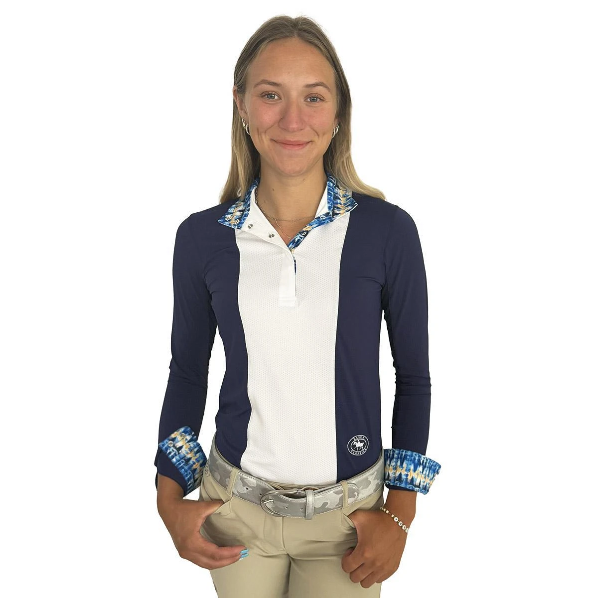 Essex Classics Ladies Tie Dye "Luna" Performance Long Sleeve Show Shirt 4 Essex Classics Ladies Tie Dye "Luna" Performance Long Sleeve Show Shirt - Image 2