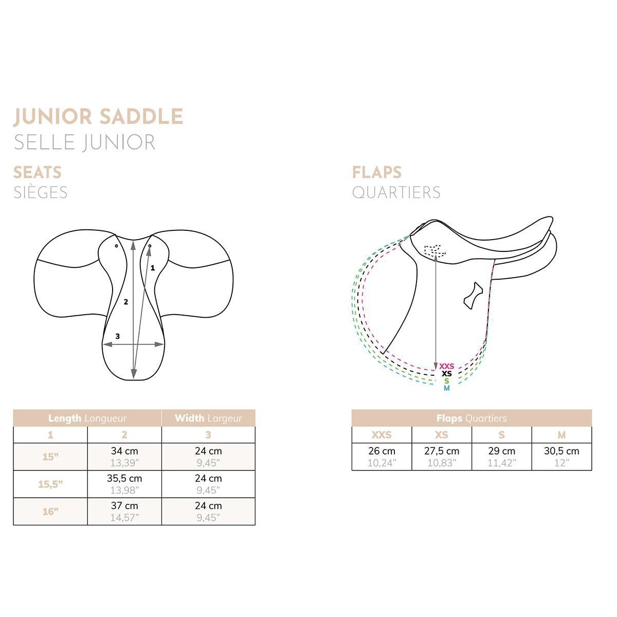 Antares Signature Junior Close Contact Jumping Saddle 7 Antares Signature Junior Close Contact Jumping Saddle - Image 5