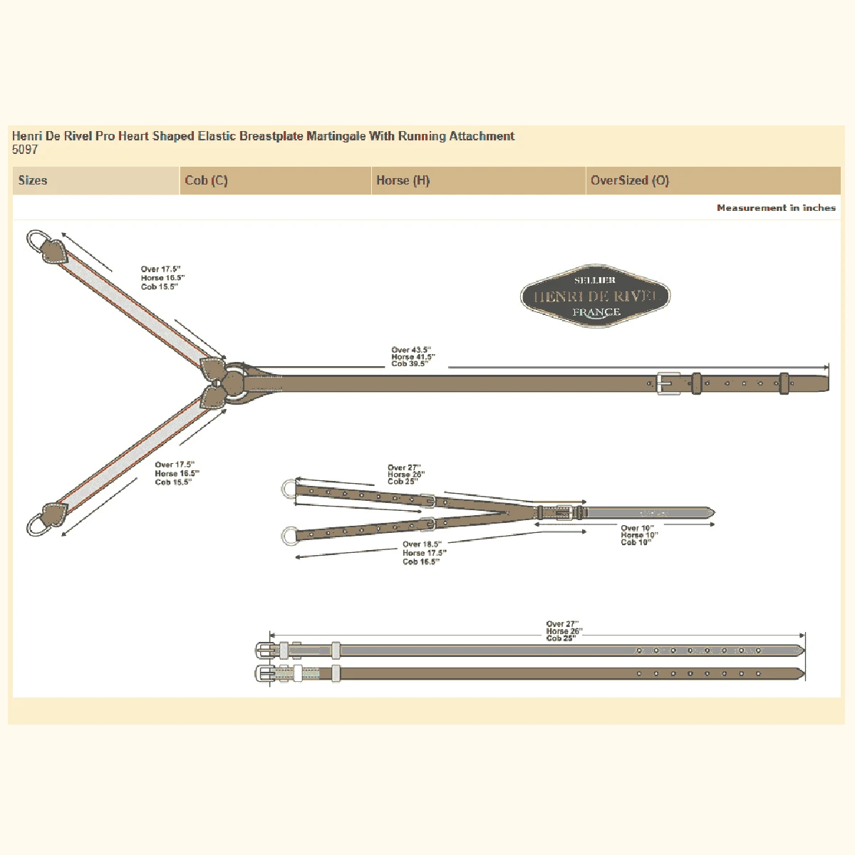 HDR Pro Elastic Breastplate Martingale With Running Attachment 4 HDR Pro Elastic Breastplate Martingale With Running Attachment - Image 2