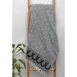 AWST Int'l Cotton Throw With Horseshoes