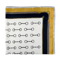 AWST Int'l Satin Snaffle Bit Scarf 11 AWST Int'l Satin Snaffle Bit Scarf -Farm House Tack Store 63gg1643 JPC Scarf Gold.Corner
