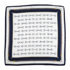 AWST Int'l Satin Snaffle Bit Scarf 12 AWST Int'l Satin Snaffle Bit Scarf -Farm House Tack Store 63gg1643 JPC Scarf Navy
