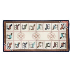 AWST Int'l Horses In Blankets Silky Scarf