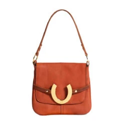 Hampton Road Hunter Shoulder Bag 20 Hampton Road Hunter Shoulder Bag -Farm House Tack Store 6974 Hampton.Road The.Hunter.Bag Cognac Front