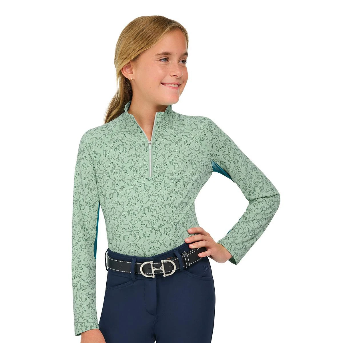 RJ Classics Girl's Libby Junior 1/4 Zip Training Shirt - Sale 4 RJ Classics Girl's Libby Junior 1/4 Zip Training Shirt - Sale - Image 2