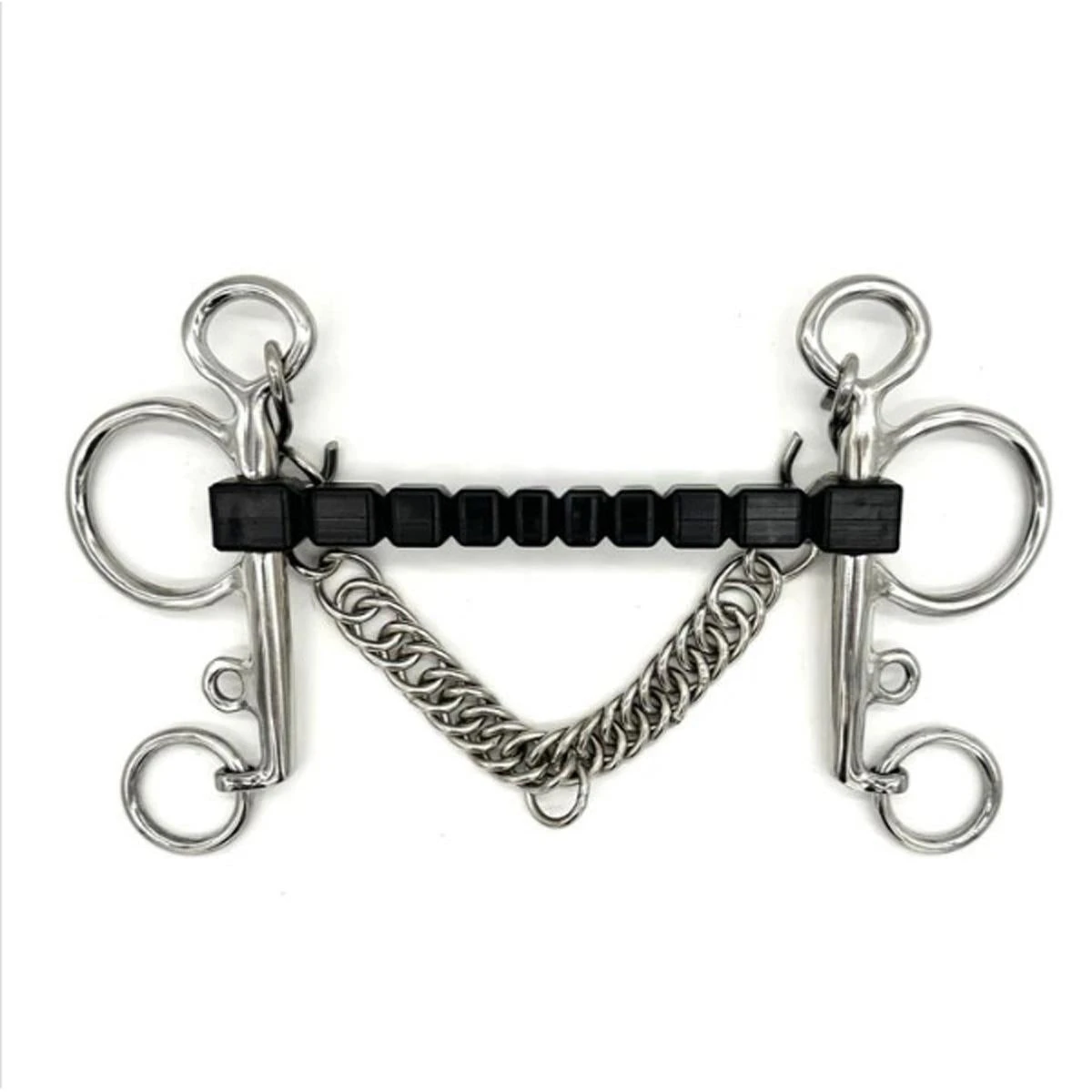 AJR Rubber Block Fixed Pelham Bit 3 AJR Rubber Block Fixed Pelham Bit