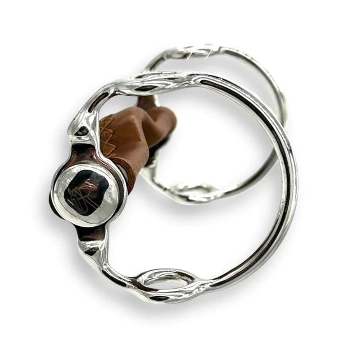 AJR Leather Covered Sam Marsh D-Gag Bit 4 AJR Leather Covered Sam Marsh D-Gag Bit - Image 2