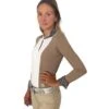 Essex Classics "Looking Back" Ladies Stone Brown Luna Performance Show Shirt -Farm House Tack Store 8aef73bafd3ef5dd37d0729af7324042