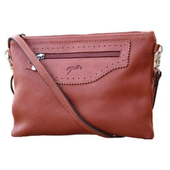 Penelope Emma Handbag -Farm House Tack Store 936203014 French.EQ Penelope Emma.Handbag Front.2 Brandy