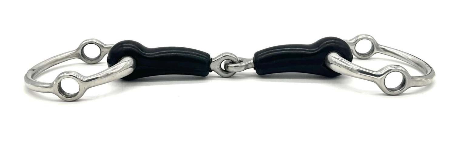 Jake Adams Rubber Single Jointed Fixed Gag Bit 5 Jake Adams Rubber Single Jointed Fixed Gag Bit - Image 3